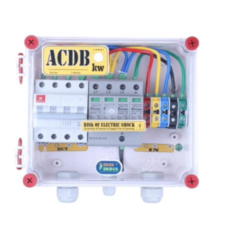 High-quality ACDB (Alternating Current Distribution Box) for solar power plants and industrial electrical systems.